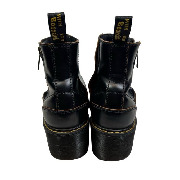 Dr. Martens Rometty II Womens Size 7 Platform Chelsea Boots Black Leather - Picture 6 of 9